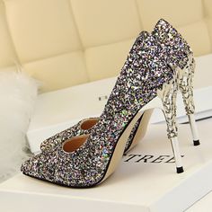 SPECIFICATIONSshoes woman: shoes womansapato feminino: woman pump shoesis_handmade: Yescolor: White, red, black, blue, gold, silver, champagne, colorWith Platforms: YesUpper Material: Sequined ClothToe Shape: Pointed ToeStyle: sexySeason: Spring/AutumnPump Type: BasicPlatform Height: 0-3cmPattern Type: Polka DotOutsole Material: TPROrigin: CN(Origin)Occasion: PartyModel Number: HJYLining Material: PUItem Type: PumpsItem Type: PumpsInsole Material: Bonded LeatherHeel Type: Thin HeelsHeel Height: Glittery Shoes, Bride Heels, Sequin Shoes, Glitter High Heels, Luxury Branding Design, Glitter Pumps, Bridal Heels, Silver Shoes, Stiletto Pumps