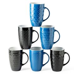 PRICES MAY VARY. HEALTHY&EXCELLENT VALUE : Our coffee mugs are crafted from high-quality ceramic and finished with natural glaze, making them lead and cadmium-free. This means you can enjoy your beverages and food without any concerns about harmful substances leaching into them. Our degradable clay is fired at 2200℉ for 8 hours, resulting in mugs that are durable, and chip-resistant, ensuring long-lasting use. You can rest easy knowing that you are using a safe and reliable product that is both Latte Mugs Tall, Extra Large Coffee Mugs, Coffee Mugs Set, Tall Coffee Mugs, Large Coffee Mugs, Coffee Staining, Large Coffee, Coffee Mug Sets, Mugs Set