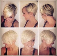 Pixie so Cute! Chic Short Hair, Blonde Pixie Cuts, Sassy Hair, Haircut And Color, Cute Hairstyles For Short Hair, Love Hair, Shampoos