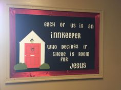 a sign that says each of us is an thinkeeer who decides if there is room for jesus