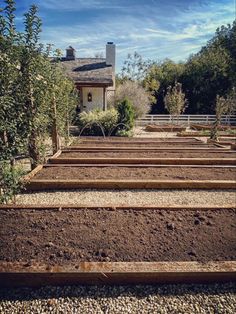 the garden is ready to be planted and used as a planter or bedding area