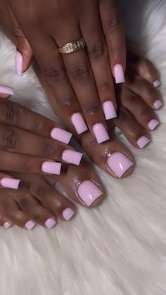 So prettyyyyyy💗💓 #nailsofinstagram #nailsoftoday #prettynails #518nailtech #nailsonfleek #nailso. Go for more info 👉https://medium.com/p/3b0273ba7c59. White Or French Nails, Solid Color Nails By Skin Tone Range, Really Square Acrylic Nails, Pink French Tip Mani And Pedi, Nails Acrylic Black Women Designs, Pink Short Nails Black Women, Pink Nails On Dark Skin Black Women, Sorry Nail Designs, Short Square Nails Colors