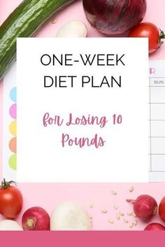 One Week Diet Plan, One Week Diet, Best Diet Foods, Easy Diet Plan, Easy Diets, Best Diet Plan, Lose 10 Pounds, Healthy Diet Plans, Lose 50 Pounds