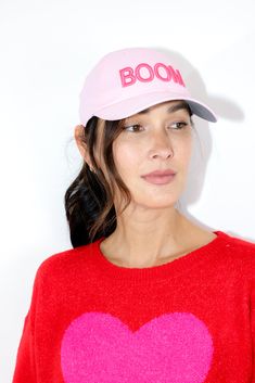 Boom Small Fit Hat Color: Light Pink/Hot Pink UPF 50+ protection Performance polyester fabric Small Fit Adjustable band Pink Fun Trucker Hat With Short Brim, Pink Short Brim Hat With Upf 50+, Pink Hat With Upf 50+ And Short Brim, Fun Pink Hat, One Size, Pink Adjustable 5-panel Trucker Hat, Upf 50, Fitted Hats, Light Pink, Polyester Fabric