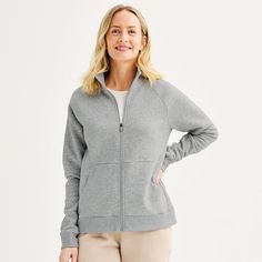 Step into style with this women's Tek Gear® fleece jacket. Click on this WOMEN'S GUIDE to find the perfect fit and more! TECHNOLOGIES & FEATURES 2 exterior pockets Ribbed cuffs Long sleevesFIT & SIZING 25.5 in. from shoulder to hem Regular fit Zipper closureFABRIC & CARE Cotton, polyester Machine wash Imported Size: X Large. Color: Dark Frost Heather. Gender: female. Age Group: adult. Petite Size Chart, Womens Size Chart, Outerwear Coats, Petite Size, Fleece Jacket, Fabric Care, Gender Female, Age Group, Perfect Fit