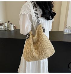 In Stock Fast Shipping From Los Angeles Make a statement with fashion forward accessories like this Elena Handbags straw tote! Show off your chic side with a bag that's perfect for all occasions. Crafted with a fashionable woven straw, this stylish shoulder bag is sure to be a head-turner! Size: 26cm wide x 34cm tall (10in x 13in) Designer Style ID: 8328 Large Fashion Straw Woven Tote Bag, Vintage Vibes, Summer Bag, Everyday Shoulder Bag, Beach Bag Trendy Beige Straw Bag With Adjustable Strap, Trendy Beige Straw Shoulder Bag, Spring Rectangular Bucket Bag With Single Shoulder Strap, Trendy Straw Shoulder Bag For Daily Use, Summer Brown Bag With Single Shoulder Strap, Trendy Vacation Shoulder Bag With Single Strap, Brown Summer Shoulder Bag With Single Strap, Trendy Shoulder Bag With Braided Handles For Beach Season, Brown Single Strap Shoulder Bag For Summer