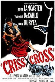 a movie poster for the 1950 film, criss cross