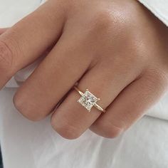 Princess Cut Gold Engagement Rings, Princess Cut Gold Engagement Ring, Solitaire Princess Cut Engagement Ring, Gold Princess Cut Engagement Ring, Princess Cut Engagement Rings Gold, Solitaire Princess Cut, Engagement Ring Stack, Engagement Ring Princess, Princess Cut Engagement Ring