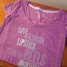 Nwot, Size Small Victoria's Secret Casual V-neck Tops, Victoria's Secret Graphic Print T-shirt, Victoria's Secret T-shirt For Spring, Victoria Secret Fashion, Fashion Tees, Victoria's Secret Pink, Secret Pink, Victoria's Secret, Womens Tops