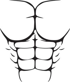 an image of the chest muscles in black and white