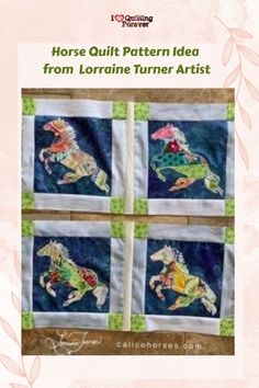 Horse Quilt Pattern Idea from  Lorraine Turner Artist