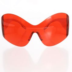 Women's Sunglasses Butterfly Mask Red Oversized Visor Style One Piece Lens Solid Color Celebrity Sunglasses. PC Material. UV 400 Protection. Blocks 100% UVA & UVB. Lens Width 7". Lens Length 2.75". Cheap Red Rectangular Sunglasses, Sorority Row, Red Solid Color, Celebrity Sunglasses, Butterfly Mask, Red Sunglasses, Fashion Bottoms, Kids Graphic Tees, Hoodies Mens