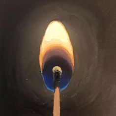 an oil painting of a pipe in the dark