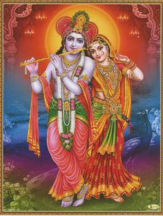 Krishna and Radha. Has thin white border. Vintage-style Indian print. In very good clean condition. Paper size: 11.25 by 8.75 inches. $4 domestic shipping, overseas $14. Flat rate for any number of prints. Gods Thoughts, Bihari Ji, Siya Ram, राधे कृष्णा, God Blessings, Divine Power, Pichwai Paintings