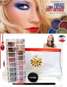 $80.00 *** Click image for more details. (This is an affiliate link) Eye Shimmer, Blue Eye Color, Mineral Eyeshadow, Airplane Travel, Luxury Makeup, Makeup For Green Eyes, Blue Eye Makeup, Travel Cosmetic Bags, Makeup For Brown Eyes