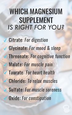 Types Of Magnesium, Magnesium Supplement, Magnesium Benefits, Natural Health Remedies, Health And Beauty Tips, Health Facts, Natural Medicine, Health Info, Fitness And Health