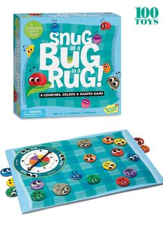 an image of a game with buttons on the front and back of it, which says shug as a bug rug