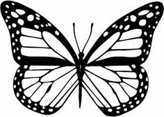 a black and white drawing of a butterfly