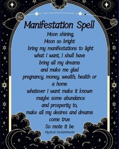 Manifestation Spells, Witchcraft Spells For Beginners, Easy Love Spells, Good Luck Spells, Witchy Tips, Easy Spells