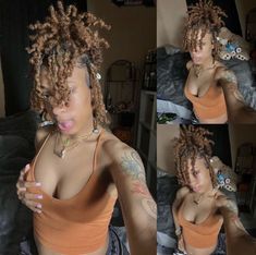 Loc Colors For Brown Skin, Pinapple Hairstyle With Locs, Locs With Seashells, Real Locs Hairstyles For Women, Short Locs On Black Women, Natural Loc Hairstyles For Black Women, Versatile Loc Styles, Hairstyles For Short Locs For Women, Loc Styles For Women Short