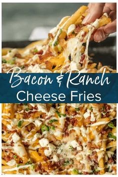 bacon and ranch cheese fries are the perfect appetizer to serve at any party