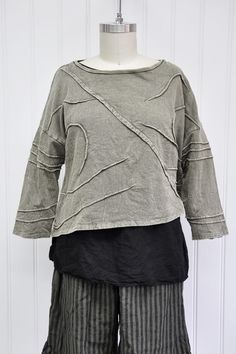 Sweaters Archives - Krista Larson Designs Fall Crew Neck Lagenlook Tops, Fall Lagenlook Crew Neck Tops, Fall Crew Neck Tops In Lagenlook Style, Fall Cropped Hem Relaxed Fit Tops, Fall Relaxed Fit Cropped Tops, Cropped Cotton Sweater With Relaxed Fit, Cropped Cotton Sweater In Relaxed Fit, Relaxed Fit Cropped Cotton Sweater, Boxy Long Sleeve Tops For Fall