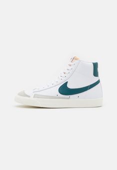 Nike Blazer Mid 77 Green, Tenis Nike Jordan, Dark Teal Green, Teal Blazer, Team Orange