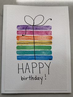 a birthday card with the words happy birthday written on it