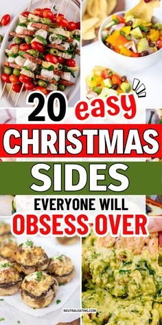 Christmas Side Dishes: potluck quick and easy, potluck appetizers crowd pleasers parties, high protein small bites Easy Christmas Sides, Christmas Dinner Party Food, Holiday Party Food Appetizers, Party Food Ideas Easy, Appetizers Fancy, Brunch Appetizers, Low Carb Holiday, Christmas Sides, Christmas Side Dishes