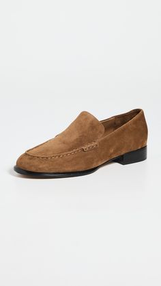 Vince Naomi Loafers | Shopbop Formal Suede Loafers With Leather Footbed, Closed Toe Suede Loafers With Leather Sole, Suede Loafers With Leather Footbed, Suede Closed Toe Loafers With Leather Footbed, Classic Suede Loafers With Closed Toe, Formal Suede Leather Shoes With Leather Footbed, Suede Loafers With Leather Sole And Pointed Toe, Pointed Toe Suede Loafers With Leather Sole, Suede Lined Almond Toe Leather Shoes For Fall