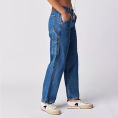 Brand New With Tags-Price Is Firm! Inseam-30’ Waist-17’ Rise-11.5’ A Modern Take On A Classic Silhouette, These Pants From Levi's Feature Spacious Pockets And A Straight-Leg Fit. Fit: Mid-Rise, Relaxed, Slouchy Fit, Full-Length Features: Rigid, Non-Stretch Denim, Utility-Influenced Pockets, Zip-Fly And Button Closure, Belt Loops At Waistband Not Your Dad’s Jeans, These Slouchy Pants Are The Perfect Workwear-Influence Addition To Your Every Day Bottoms. Tags: Abstract A-Line Animal Asymmetrical Babydoll Backless Baggy Bell Sleeve Beaded Boyfriend Boho Bootcut Boxy Braided Bright Bustier Cable Canvas Casual Cashmere Chunky Chiffon Colorblock Combat Contemporary Corset Cotton Cowboy Levi's Straight Leg Denim Blue Bottoms, Levi's Medium Wash Wide Leg Pants, Levi's Wide Leg Medium Wash Pants, Utility Tapered Leg Denim Jeans, Mid-rise Rigid Denim Pants With Pockets, Levi's Medium Wash Bottoms With Five Pockets, Levi's Medium Wash Bottoms, Levi's Denim Pants With Five Pockets, Mid-rise Rigid Denim Pants With Patch Pockets