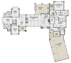 the floor plan for this house shows two levels and three bedroom, one story with an attached