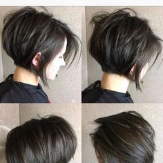 Stacked Chin Bob, Cute Stacked Bob Hairstyles, Stacked Brunette Bob, Stacked Bobs With Bangs, Stacked Inverted Bob Haircuts With Bangs, Wedged Bob Haircut, Short Aline Bob Stacked, Short In Back Long In Front Hairstyles, Inverted Stacked Bob Haircut