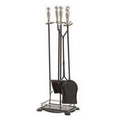 a metal rack with four candles and a guitar case on it's wheels,