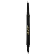 What it is: A dual-ended eyeliner with a waterproof liquid and a pencil liner, combined in one convenient tool.Highlighted Ingredients: - Amazonian Clay: Natures most perfect ingredient for better, longer, truer wear. - Mineral Pigments: Soothe and soften skin around the lash line. Ingredient Callouts: Free of parabens, phthalates, mineral oil, and triclosan. This product is also vegan and gluten-free.What Else You Need to Know: This long wear, two-in-one liquid and gel pencil eyeliner creates a Best Waterproof Eyeliner, Hormonal Acne Supplements, Eyeliner Waterline, Acne Supplements, Tattoo Line Art, Eyeliner Shapes, Eyeliner For Hooded Eyes, Eyeliner Glitter, How To Do Eyeliner