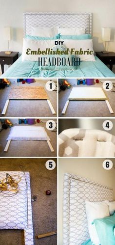 how to make an easy diy headboard for your bed or desk in less than 5 minutes