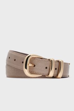 Taupe Croc-Embossed Western Belt | Tuckernuck Accessories French Tuck, Bodysuit And Skirt, Western Belt, Cocktail Attire, Western Belts, Weekend Wear, Office Fashion, Synthetic Leather, Waist Belt