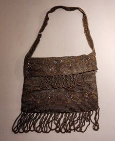 Purse Trends, Micro Beads, Fringe Purse, Victorian Gold, Beaded Handbag, Beaded Collar, Native American Beading, Evening Purse, Vintage Purses