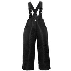 Buy SnowStoppers Kids' Snow Pants at Cheshire Horse Ski Bibs, Needle Punch, Winter Weather, Snow Pants, Suspenders, Black Pants, Rib Knit, Overalls, Straight Leg