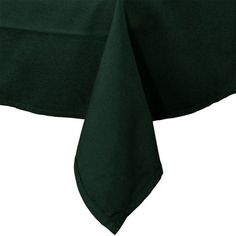 a green table cloth on a white background