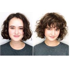 Wavy Bangs, Colored Curly Hair, Curly Hair Styles Naturally, Bobs Haircuts