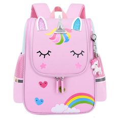 Kindergarten Backpack, Kids School Backpack, Purple Backpack, School Bags For Girls, Cute Backpacks, Student Backpacks, Pink Unicorn, Baby Boy Shoes, Small Backpack