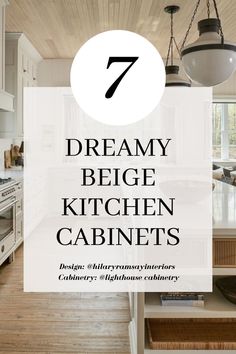 If you’re looking for beige kitchen cabinet color ideas, then you’ve come to the right place. This post is all about the most gorgeous beige paint colors for your kitchen that you’ll love. Light Tan Kitchen Cabinets Paint Colors, Black And Ivory Kitchen Cabinets, Kitchen Cabinet Beige Colors, Cream Kitchen Cabinets With Glass Doors, Beige Kitchens Modern, Creamy Mushroom Kitchen Cabinets, Bone Colored Cabinets, Kitchen Ideas Beige Cabinets, Cabinet Color Ideas Kitchen