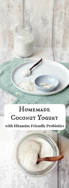 homemade coconut yogurt with vitamin friendly probiotics