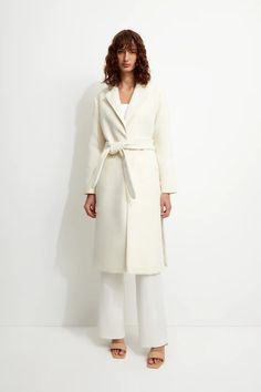 Love Affair Coat – Unreal Fur White Wool Coat, Belted Cardigan, Professional Wardrobe, Conscious Fashion, Dress The Population, Parisian Chic, Swimwear Sale, Cashmere Wool, Love Affair