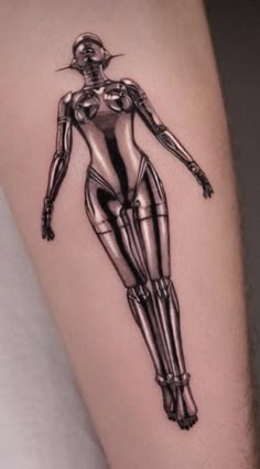 Mass Effect Tattoo, Computer Tattoo, Robot Tattoo, Ma Tattoo, Cupid Tattoo, Hajime Sorayama, Tattoo Instagram, Metal Tattoo