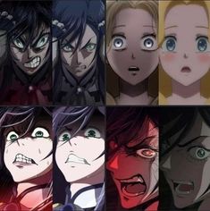 the many faces of anime characters with different expressions