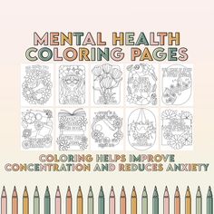 **This is a digital product. You will not receive anything in the mail** Uncomplicated mental health inspired designs for stress-free coloring. Perfect for teens and adults! ✨WHAT'S INCLUDED: - PDF containing 10 Digital Coloring Pages ✨DETAILS: - Instant Download - US Letter Size 8.5 X 11 ✨HOW TO DOWNLOAD: Etsy Account > Purchases > Download Files Print and Color at your convenience! ✨PLEASE NOTE: All coloring pages are for personal use only and cannot be used commercially. They cannot be edited Mental Health Coloring Pages, Health Coloring Pages, Therapy Art, End The Stigma, Self Love Club, Love Club, I Am Enough, Digital Coloring, Liking Someone