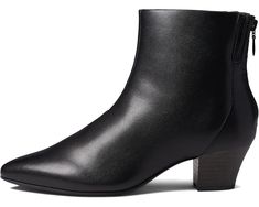 Women's Clarks Teresa Boot Classic Pointed Toe Boots Medium Fit, Classic Pointed Toe Boots, Classic Boots With Pointed Toe, Medium Fit, Classic Medium Fit Pointed Toe Boots, Fitted Leather Heeled Boots In Casual Style, Fitted Casual Leather Heeled Boots, Casual Fitted Leather Heeled Boots, Modern Synthetic Pointed Toe Boots, Pointed Toe Synthetic Heeled Boots For Work