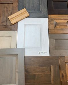 several different types of cabinet doors and drawers